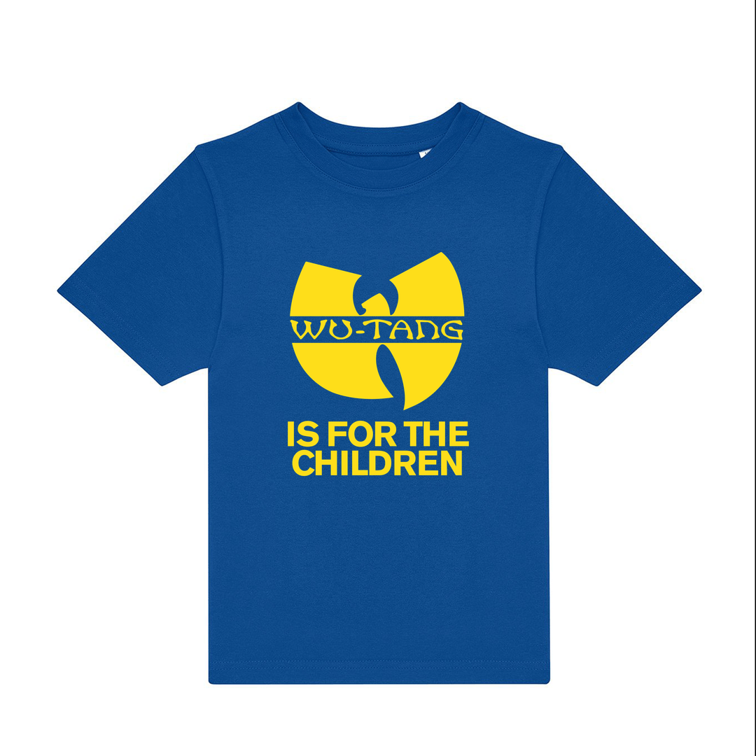Royal Blue Printed Kids T-Shirt Front