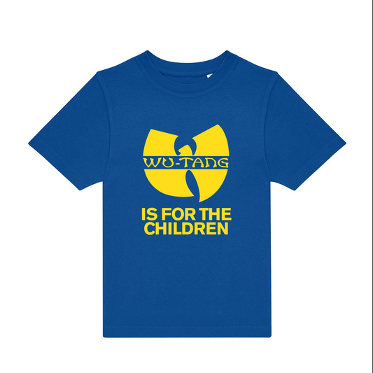 Royal Blue Printed Kids T-Shirt Front